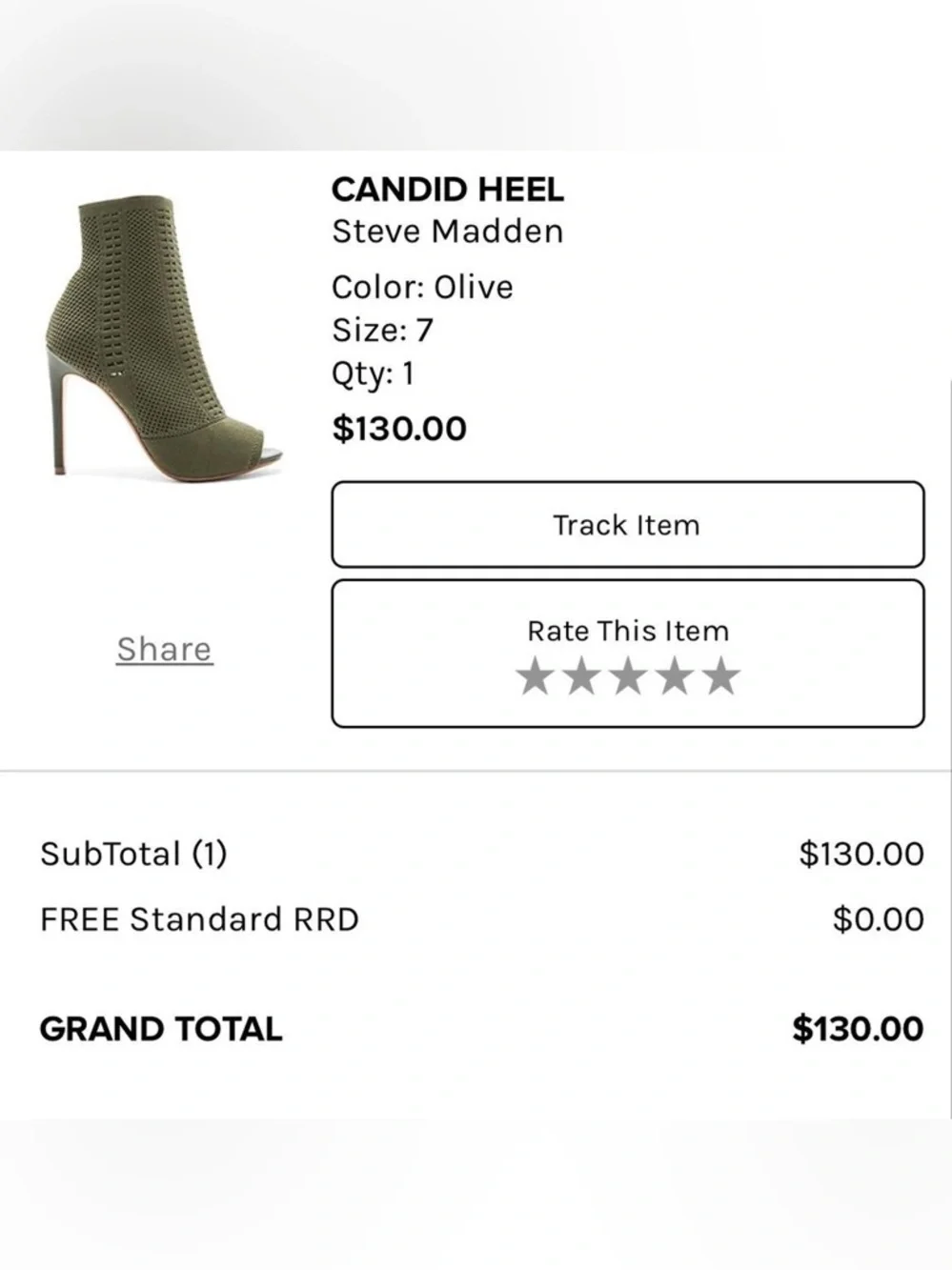 Steve Madden Olive Peep Toe Candid Knit Sock Heels🍸 - Picture 10 of 11